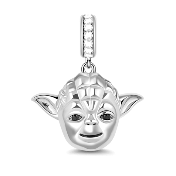 Gnoce "May the Force be with you" Yoda Master Charm Pendant In Sterling Silver - Picture 1 of 6